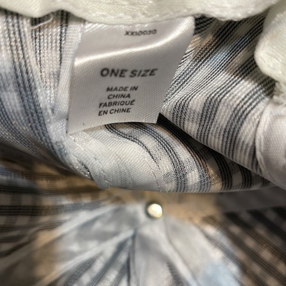 BP GINGHAM BOW CAP IN BLACK- WHITE NWT NORDSTROM One Size - Picture 2 of 5